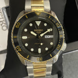 Seiko 5 Sports Automatic Special Creation Black Dial Two Tone Steel Strap Watch For Men - SRPK22
