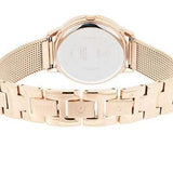 Guess Chelsea Mother of Pearl White Dial Rose Gold Mesh Strap Watch For Women - W0647L2
