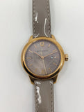 Burberry The Classic Quartz Grey Dial Grey Leather Strap Watch For Women - BU10119
