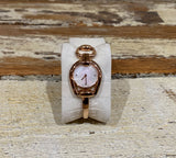 Gucci Horsebit Collection Diamonds Mother of Pearl Dial Rose Gold Steel Strap Watch For Women - YA139508