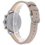 Emporio Armani Aviator Chronograph Grey Dial Beige Leather Strap Watch For Men - AR11107