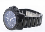 Movado Series 800 Chronograph Black Dial Black Steel Strap Watch For Men - 2600119