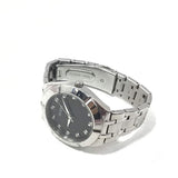 Guess Crystalline Diamonds Black Dial Silver Steel Strap Watch for Women - GW0114L1