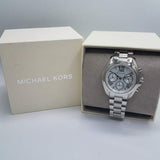 Michael Kors Bradshaw  Chronograph Silver Dial Silver Steel Strap Watch for Women - MK6174