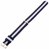 Daniel Wellington Classic Glasgow White Dial Two Tone NATO Strap Watch For Men - DW00100018