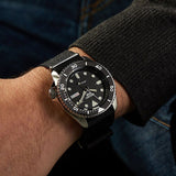 Seiko 5 Sports SKX Automatic Black Dial Black NATO Strap Watch For Men - SRPD55K3