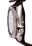Seiko 5 Sport Automatic Brown Dial Brown Nylon Strap Watch For Men - SRPD85K1