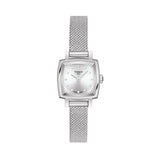Tissot Lovely Square Silver Dial Silver Mesh Bracelet Watch For Women - T058.109.11.036.00