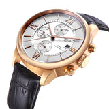 Tissot Des Tourelles Chronograph Silver Dial Brown Leather Strap Watch For Men - T099.427.36.038.00