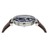 Versace Greca Sport Analog Blue Dial Brown Leather Strap Watch For Men - VEZ300121