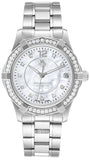 Tag Heuer Aquaracer Diamonds Mother of Pearl White Dial Silver Steel Strap Watch for Women - WBD131C.BA0748