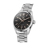 Tag Heuer Carrera Black Dial Silver Steel Strap Watch for Men - WBN2113.BA0639