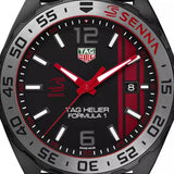 Tag Heuer Formula 1 Senna Special Edition Black Dial Two Tone Rubber Strap Watch for Men - WAZ1014.FT8027