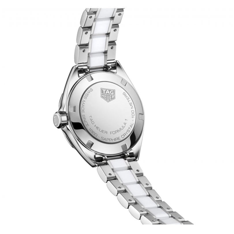 Tag Heuer Formula 1 Diamonds White Dial Two Tone Steel Strap Watch for Women - WBJ141AD.BA0974