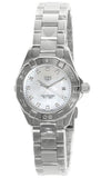 Tag Heuer Aquaracer Diamonds Mother of Pearl Dial Silver Steel Strap Watch for Women - WBD1414.BA0741