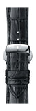 Tissot T Classic Chemin Des Tourelles Chronograph Black Dial Black Leather Strap Watch For Men - T099.427.16.058.00