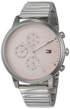 Tommy Hilfiger Blake Pink Dial Silver Steel Strap Watch for Women - 1781904