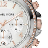 Michael Kors Blair Chronograph Silver Dial Silver Steel Strap Watch for Women - MK5459