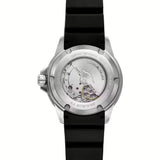 Emporio Armani Sea Explorer Automatic Black Dial Black Silicone Strap Watch For Men - AR60078