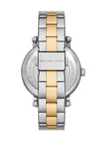 Michael Kors Analog Blue Dial Two Tone Steel Strap Watch for Women - MKO1049