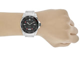 Gucci Dive Quartz Black Dial Silver Steel Strap Watch For Men - YA136221
