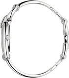 Gucci Horsebit Collection Quartz Brown Dial Silver Steel Strap Watch For Women - YA139501