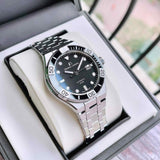 Maurice Lacroix Aikon Venturer Black Dial Silver Steel Strap Watch for Men - AI6058-SS002-330-1