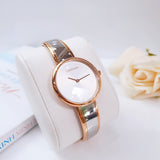 Calvin Klein Seduce Silver Dial Two Tone Steel Strap Watch for Women - K4E2N61Y