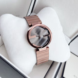 Gucci Interlocking G Quartz Brown Dial Brown Steel Strap Watch for Women -  YA133317