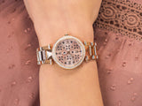 Michael Kors Parker Rose Gold Dial Steel Strap Watch for Women - MK6470