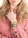 Michael Kors Bradshaw Gold Dial Gold Steel Strap Watch for Women - MK5605