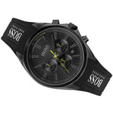 Hugo Boss Distinct Chronograph Black Dial Black Silicone Strap Watch for Men - 1513859