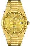 Tissot PRX Powermatic 80 Gold Dial Gold Steel Strap Watch for Men - T137.407.33.021.00