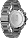 Hugo Boss Distinct Chronograph Grey Dial Grey Steel Strap Watch for Men - 1513858