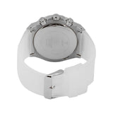 Guess Poseidon Chronograph Rainbow Dial White Silicone Strap Watch For Men - GW0425G4