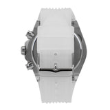 Guess Poseidon Chronograph Rainbow Dial White Silicone Strap Watch For Men - GW0425G4