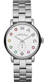 Marc Jacobs Marc White Dial Silver Steel Strap Watch for Women - MBM3420