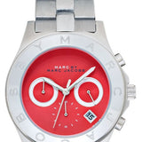Marc Jacobs Blade Orange Dial Silver Steel Strap Watch for Women - MBM3306