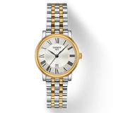 Tissot T Classic Carson Lady Premium Silver Dial Two Tone Steel Strap Watch For Women - T122.210.22.033.00