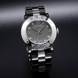 Marc Jacobs Amy Grey Dial Grey Steel Strap Watch for Women - MBM3196