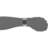 Tissot Carson Premium Black Dial Silver Steel Strap Watch For Men - T122.410.11.053.00