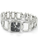 Gucci G Diamonds Black Dial Silver Steel Strap Watch For Women - YA125509