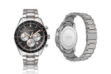 Hugo Boss Trophy Chronograph Grey Dial Two Tone Steel Strap Watch for Men - 1513634