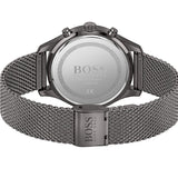 Hugo Boss Associate Chronograph Grey Dial Grey Mesh Bracelet Watch for Men - 1513870