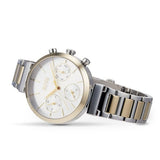 Hugo Boss Flawless Chronograph Silver Dial Two Tone Steel Strap Watch for Women - 1502550