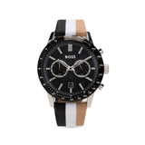 Hugo Boss Allure Chronograph Black Dial Multicolor Nylon Strap Watch for Men - 1513963