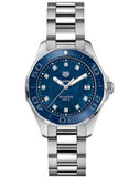 Tag Heuer Aquaracer 35mm Quartz Blue Dial Silver Steel Strap Watch for Women - WSY131L.BA0748