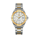 Tag Heuer Aquaracer Calibre 5 Automatic White Dial Two Tone Steel Strap Watch for Men - WAY2151.BD0912