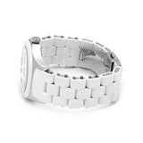 Marc Jacobs Dress White Dial White Silicone Strap Watch for Women - MBM2502