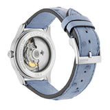 Gucci G Timeless Automatic Mother of Pearl Dial Blue Leather Strap Watch For Women - YA1264113